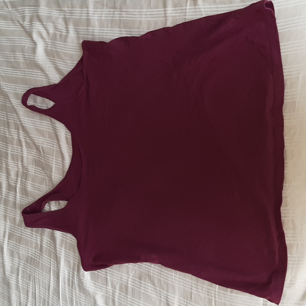 Maroon 1x tank top